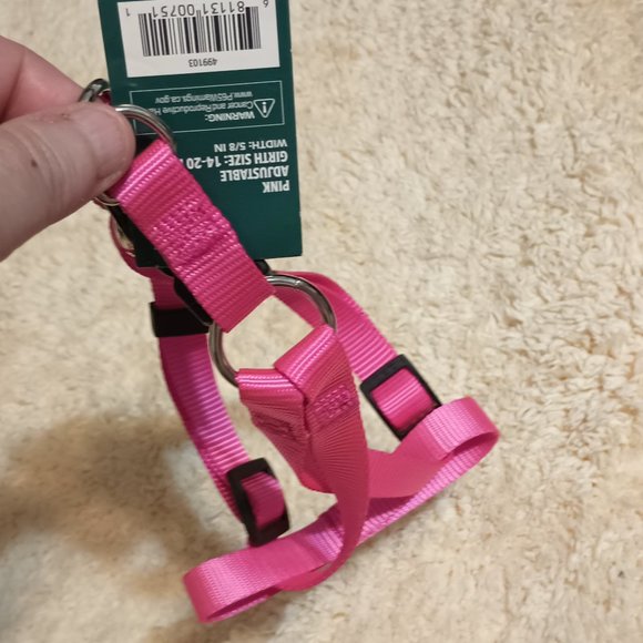 NWT ~ Vibrant Life Nylon Bright Pink Step-in Harness For Dogs (Size: Medium) - Picture 3 of 5